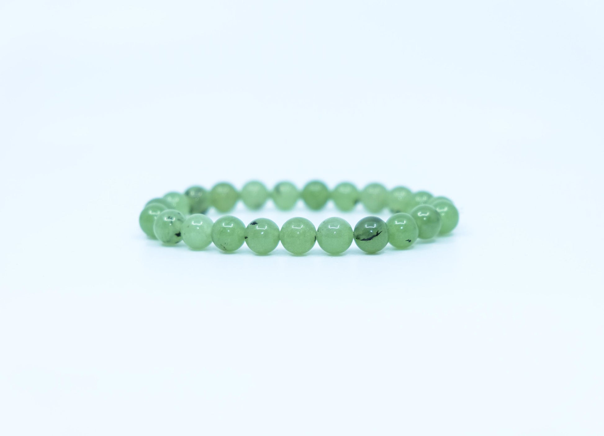 Prehnite with Epidote Bracelet