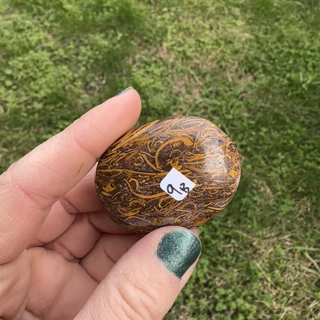 Calligraphy Stone Palm Stone