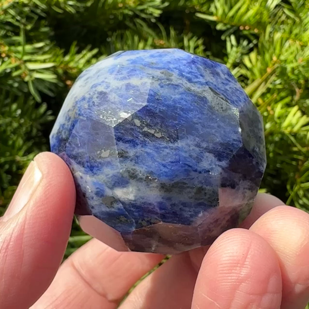 Sodalite Faceted Sphere