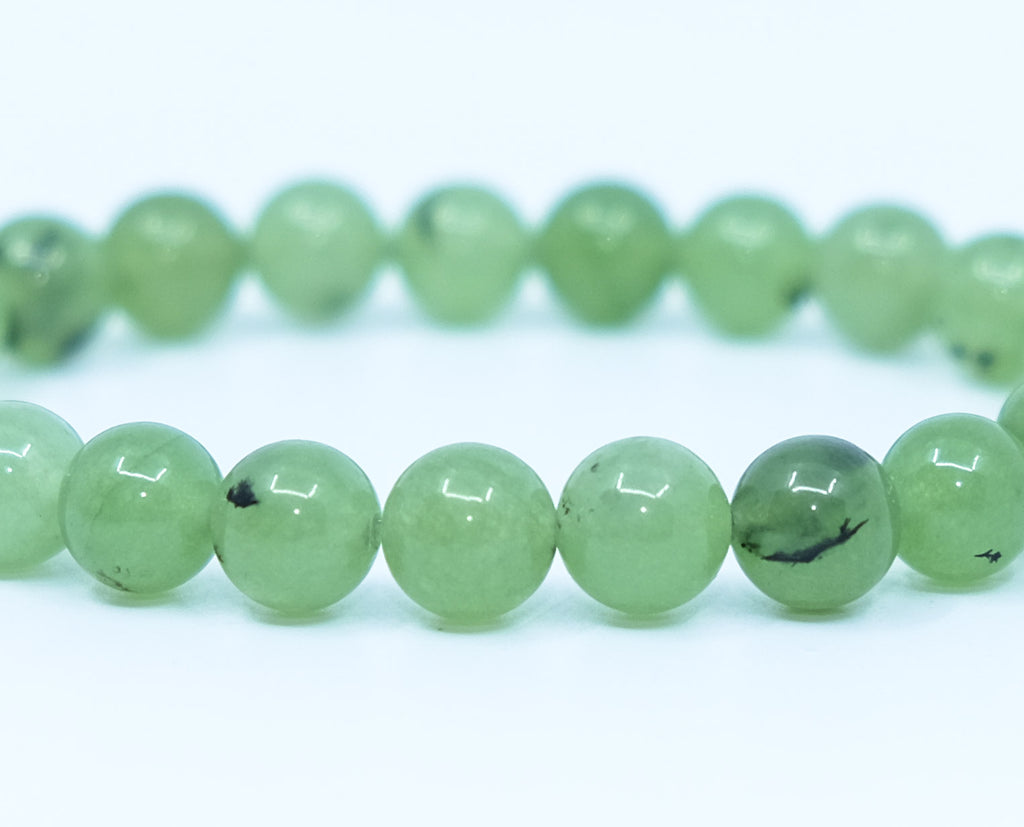 Prehnite with Epidote Bracelet