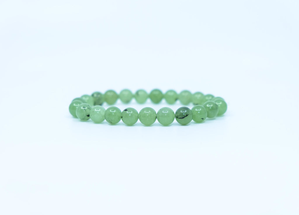 Prehnite with Epidote Bracelet