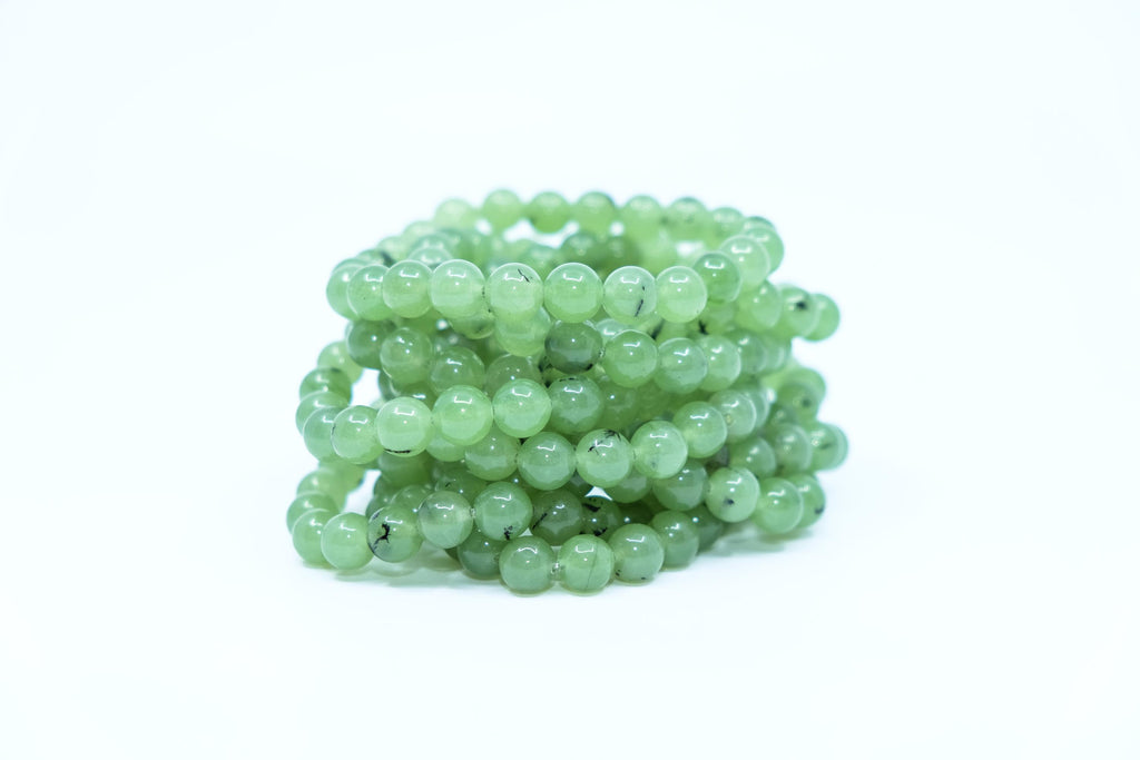 Prehnite with Epidote Bracelet