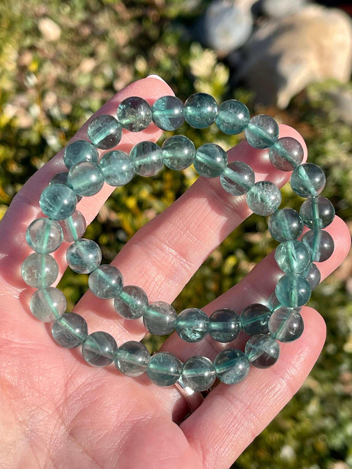 Blue 2025 fluorite bracelet