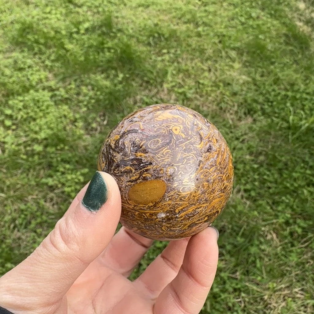 Calligraphy Stone Sphere