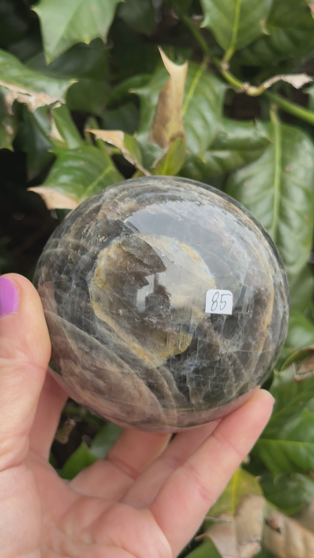 Black Moonstone Sphere