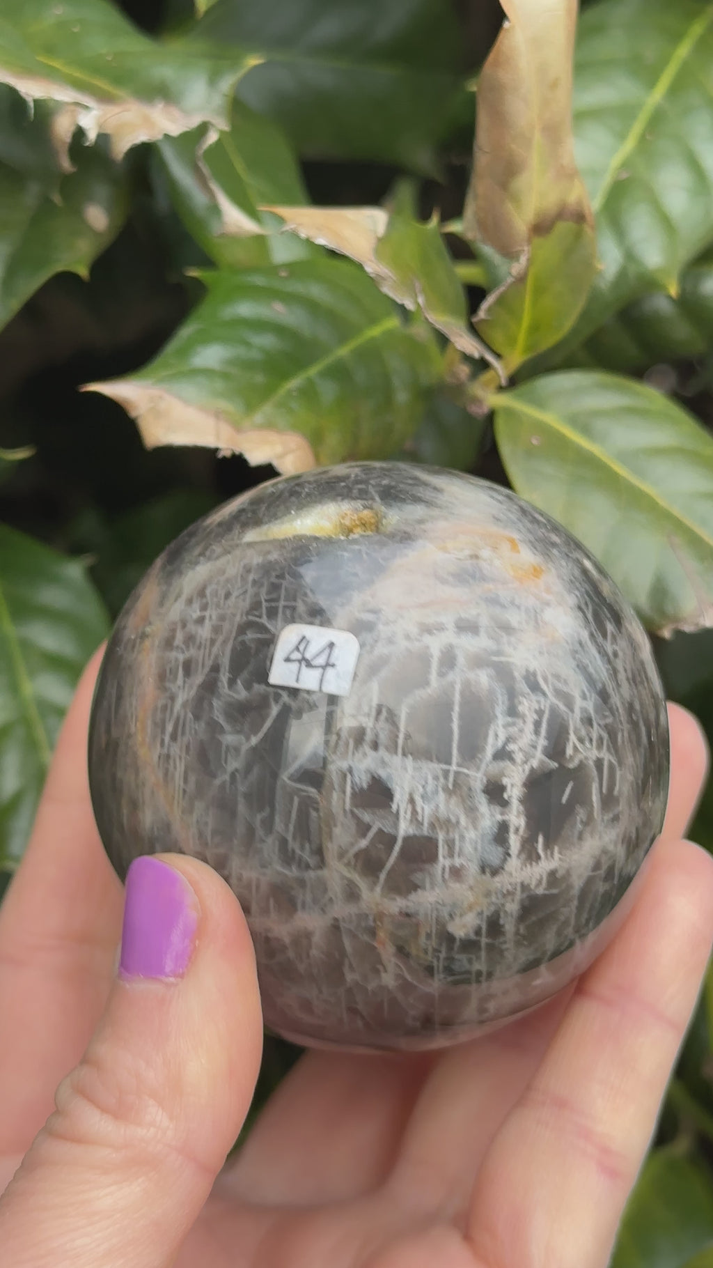 Black Moonstone Sphere