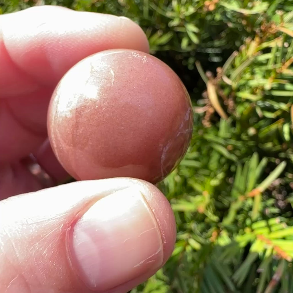 Peach Sunstone/Moonstone Sphere