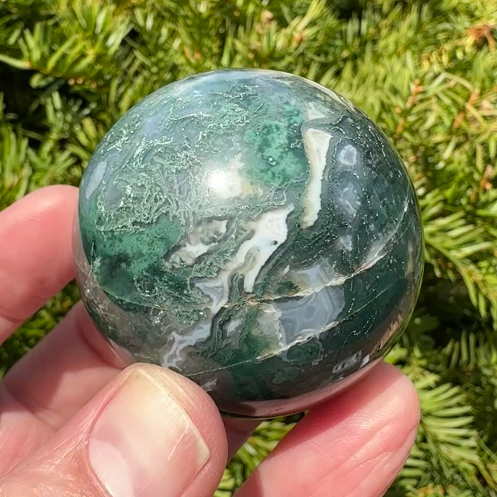 Moss Agate Sphere