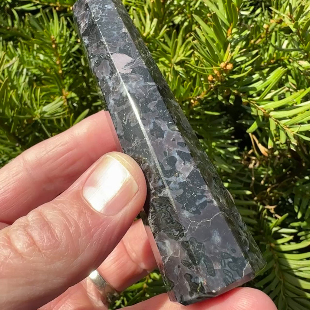 Indigo Gabbro (Merlinite) Tower
