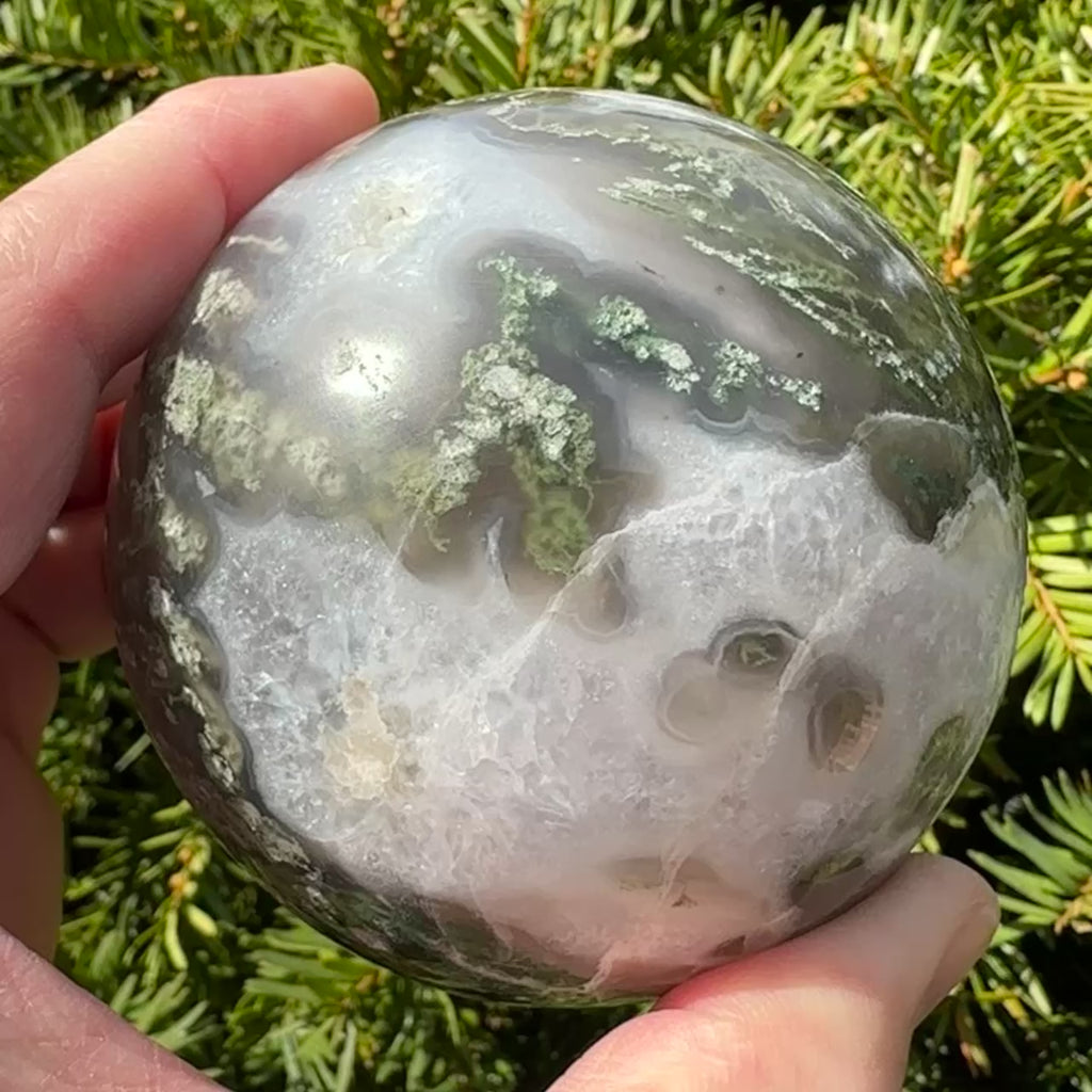 Moss Agate Sphere