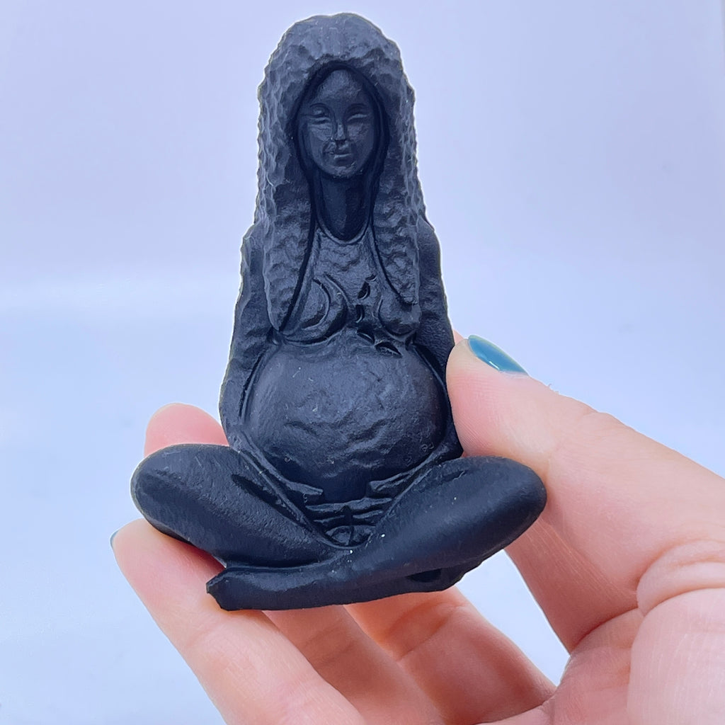 Black Obsidian Mother/Earth Goddess