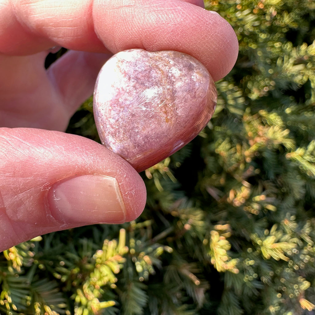 Lepidolite Heart