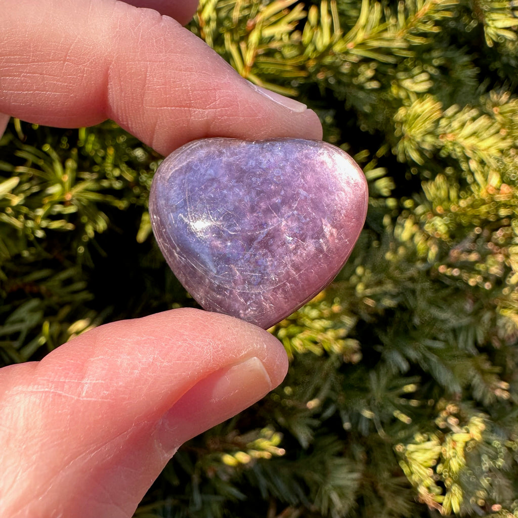Lepidolite Heart