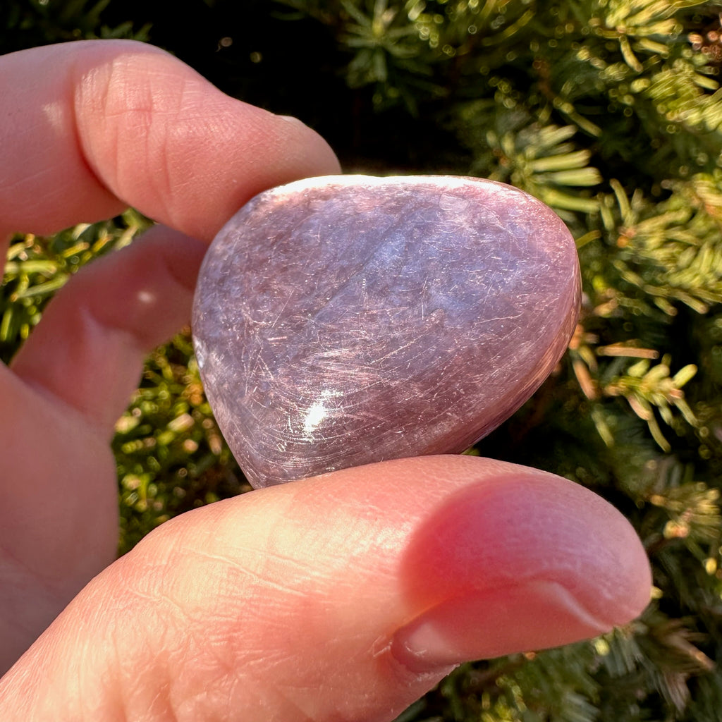 Lepidolite Heart