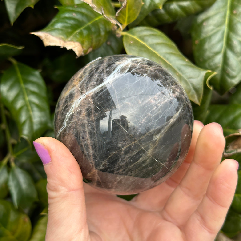 Black Moonstone Sphere