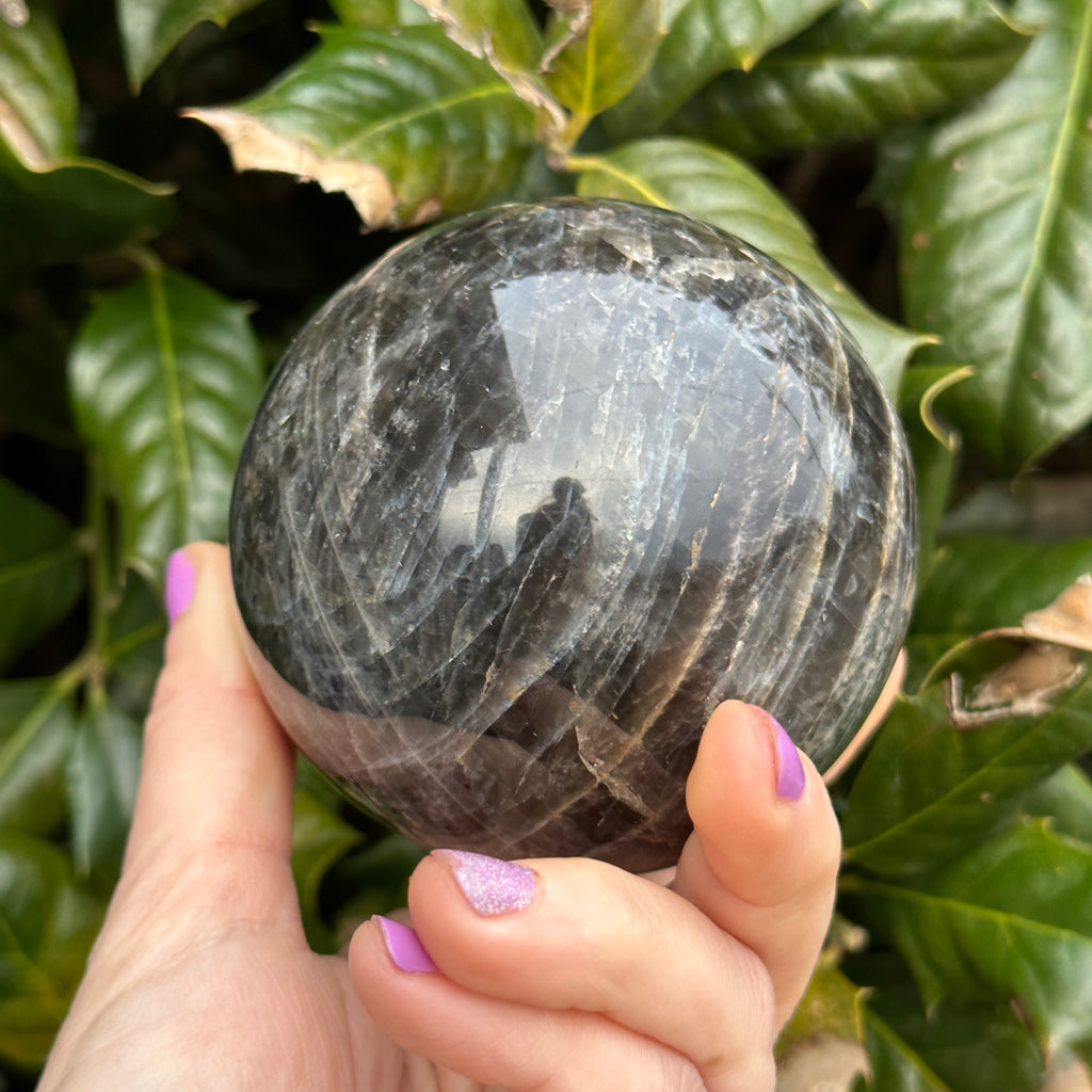 Black Moonstone Sphere