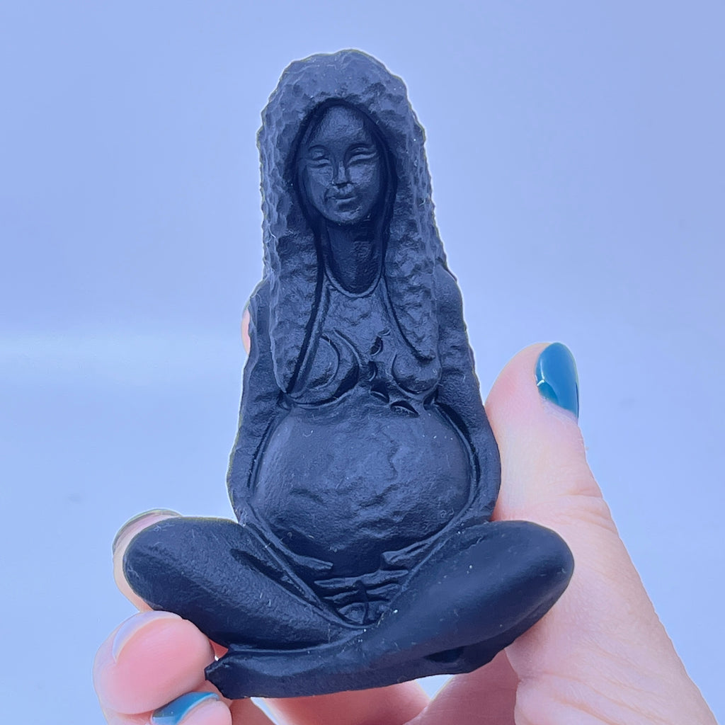 Black Obsidian Mother/Earth Goddess