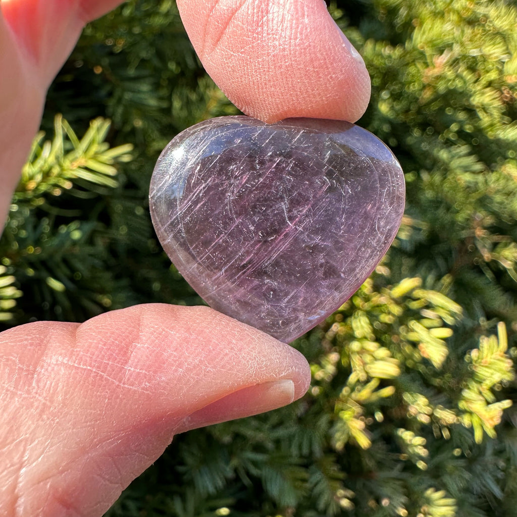 Lepidolite Heart