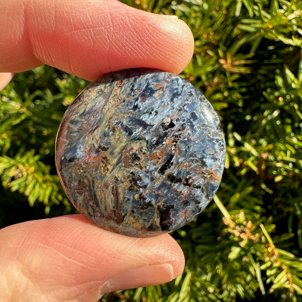 Pietersite Round Palm Stone