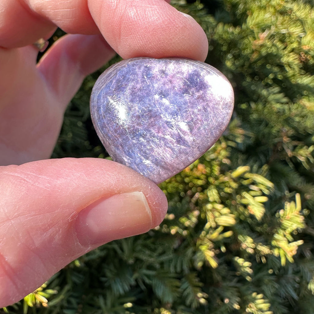 Lepidolite Heart