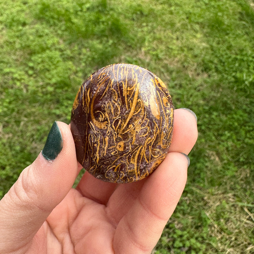 Calligraphy Stone Palm Stone
