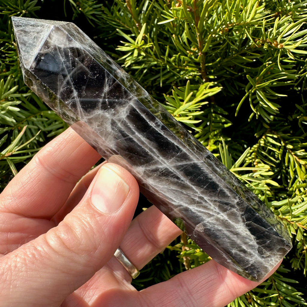 Black Rose Quartz Tower