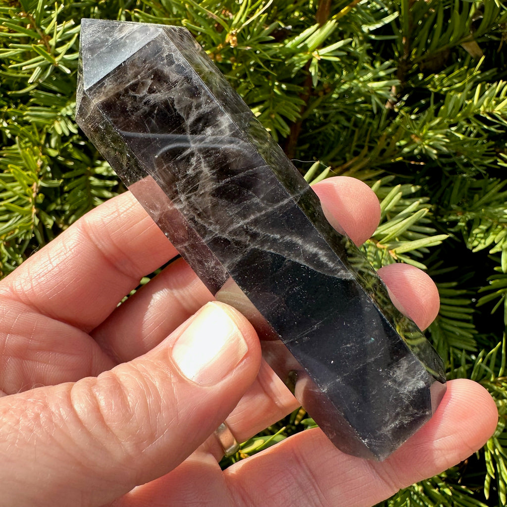 Black Rose Quartz Tower