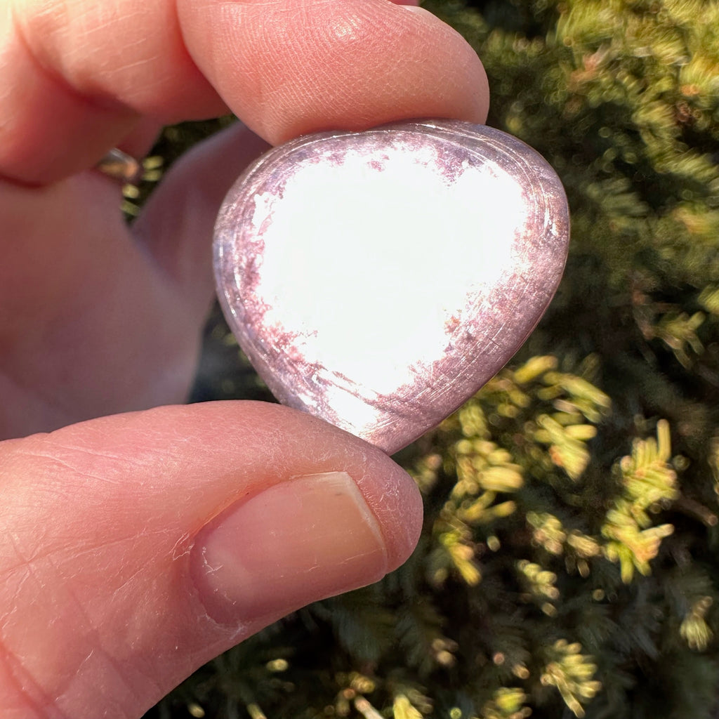 Lepidolite Heart