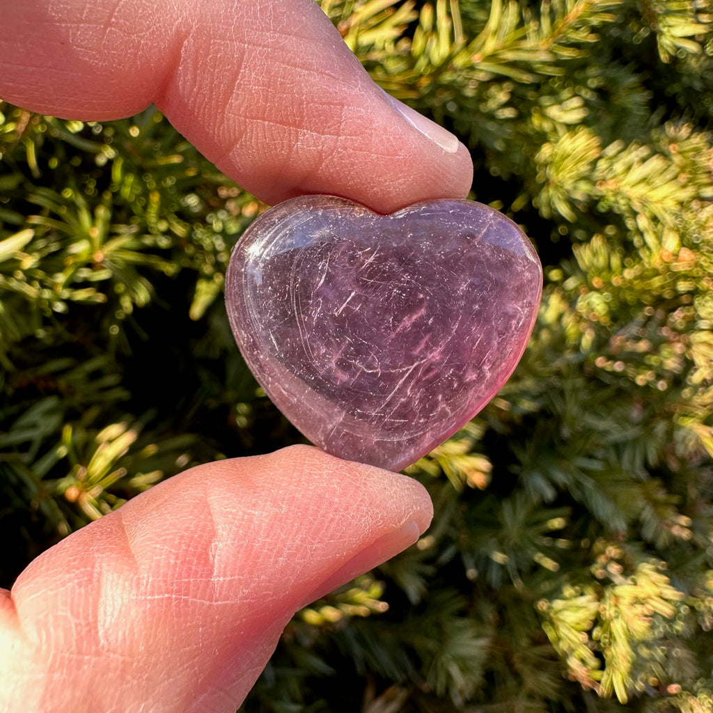 Lepidolite Heart