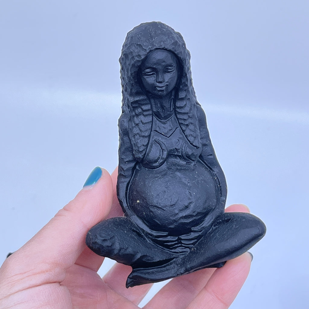 Black Obsidian Mother/Earth Goddess