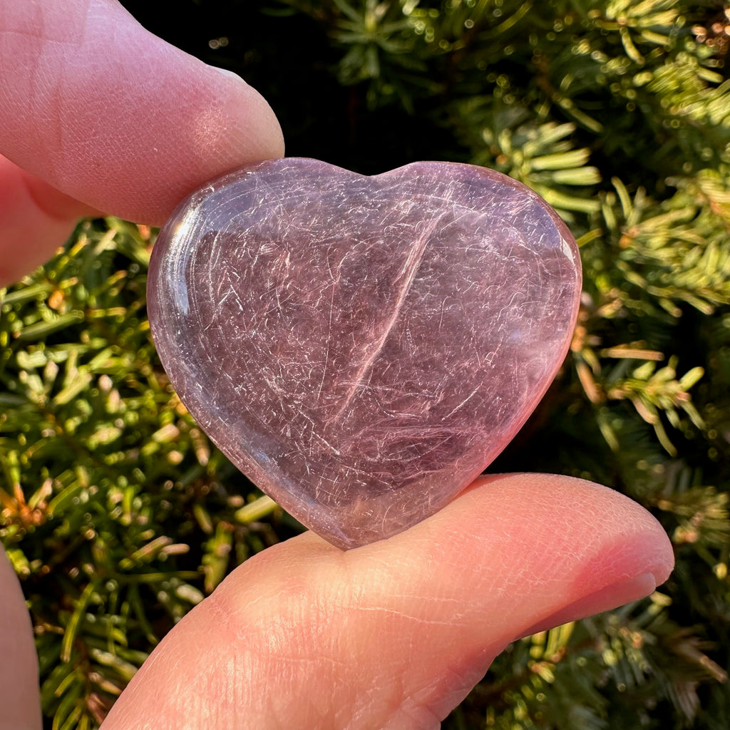 Lepidolite Heart