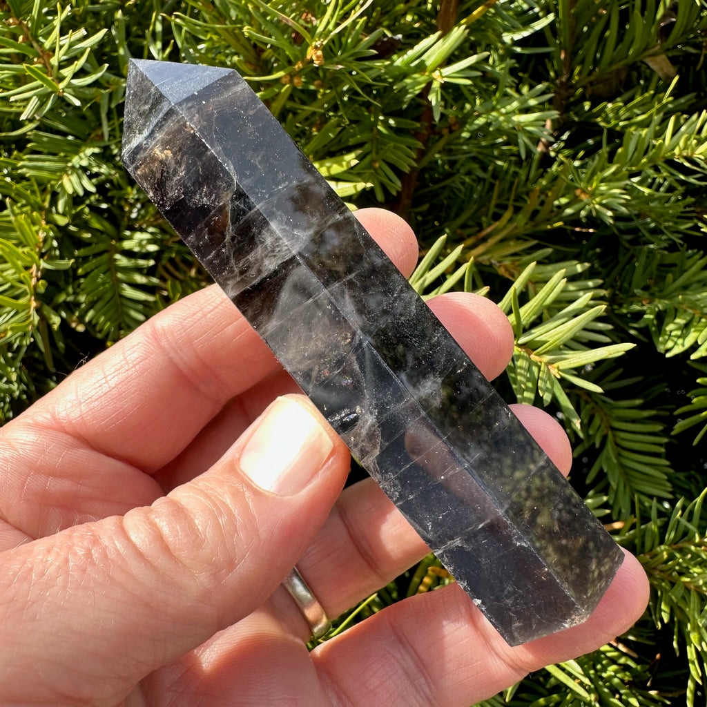 Black Rose Quartz Tower