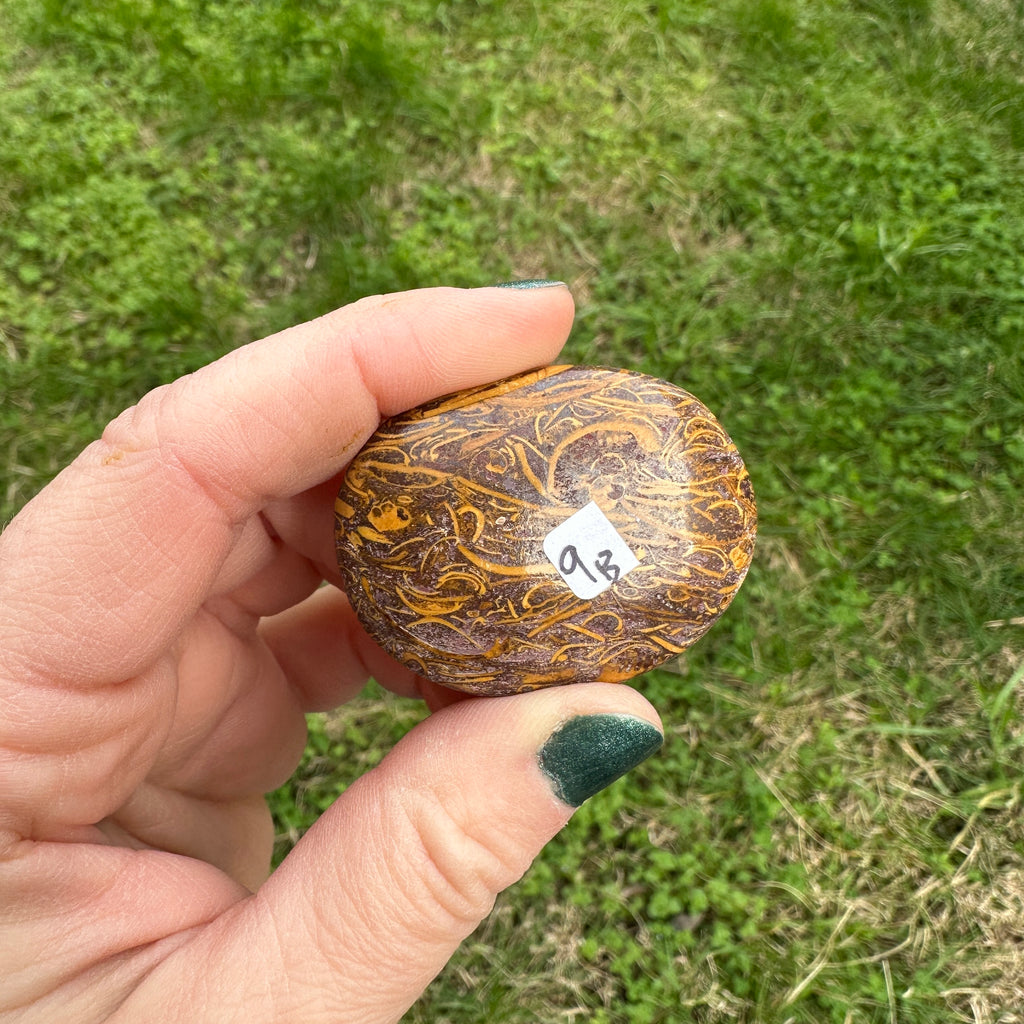 Calligraphy Stone Palm Stone