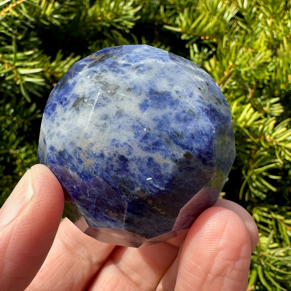Sodalite Faceted Sphere