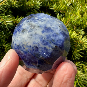 Sodalite Faceted Sphere