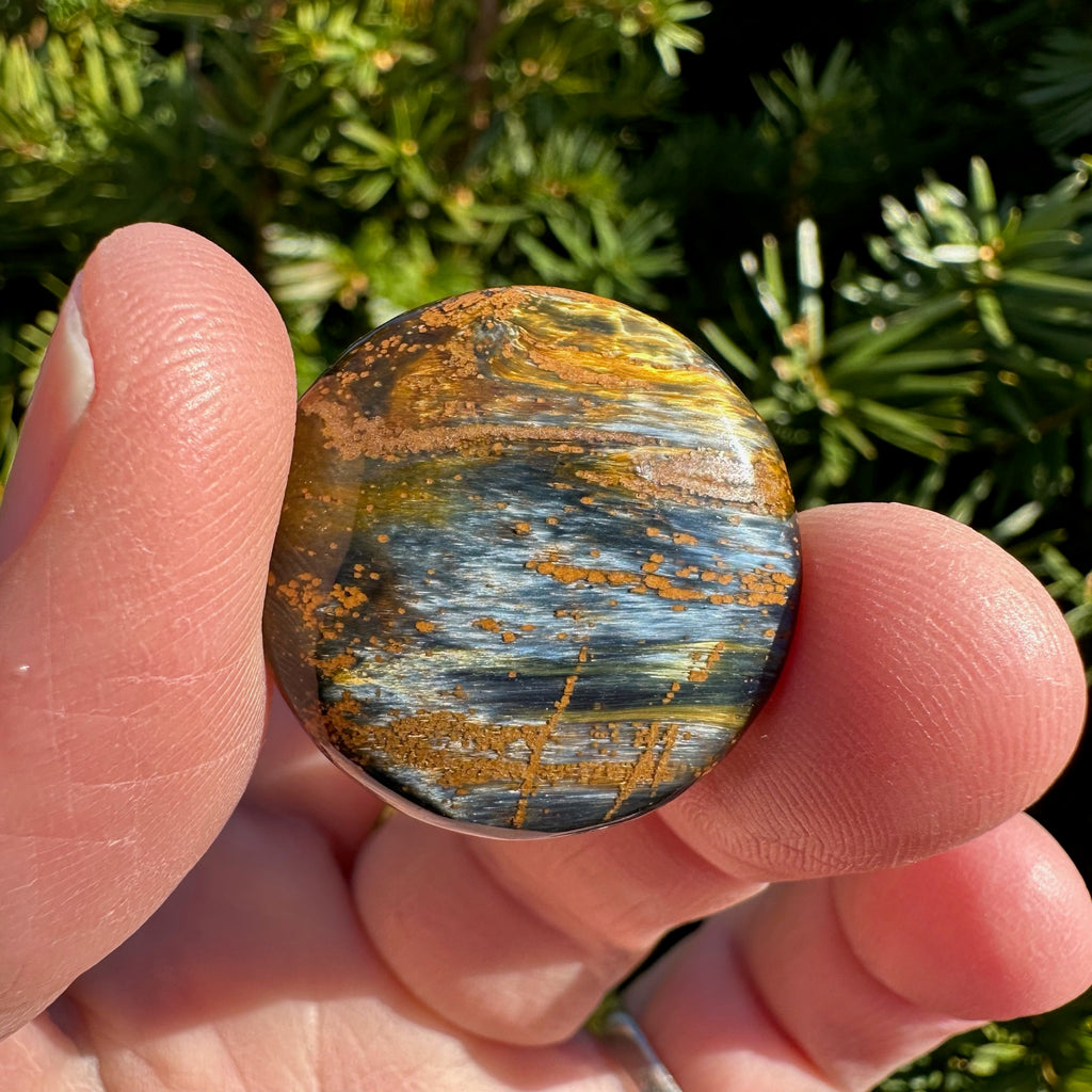 Pietersite Round Palm Stone